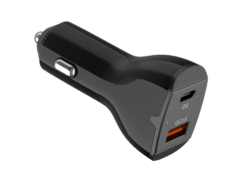 CC63 – PD 45W & QC 18W car charger, 2-port 63W