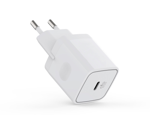 WC10-Plastic Wall Charger single USB-C PD20W